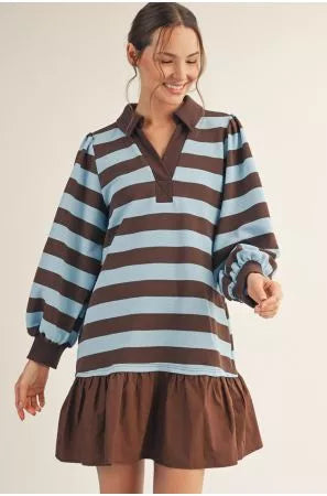 Chestnut Stripe Dress