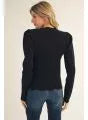 Scalloped In Black Top