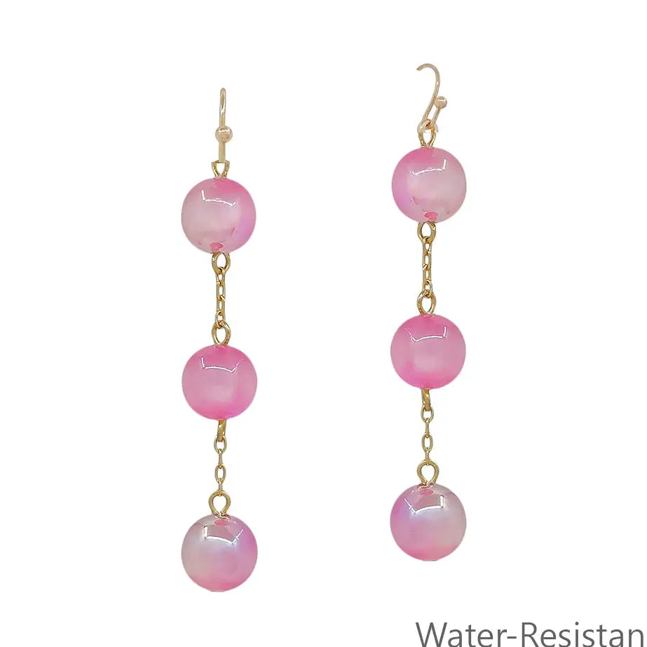 Bead and Drop Earrings