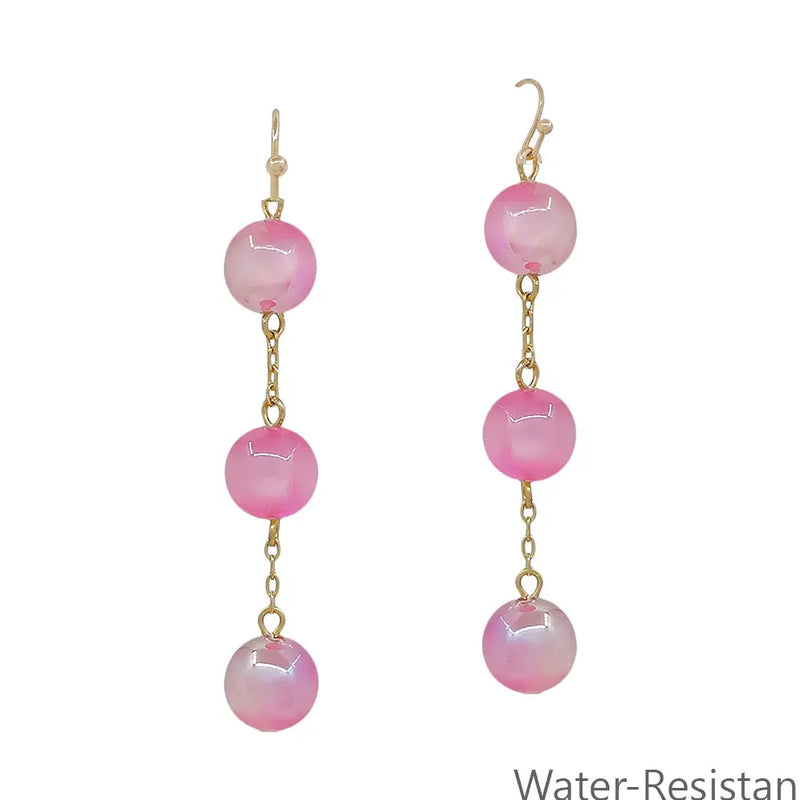 Bead and Drop Earrings