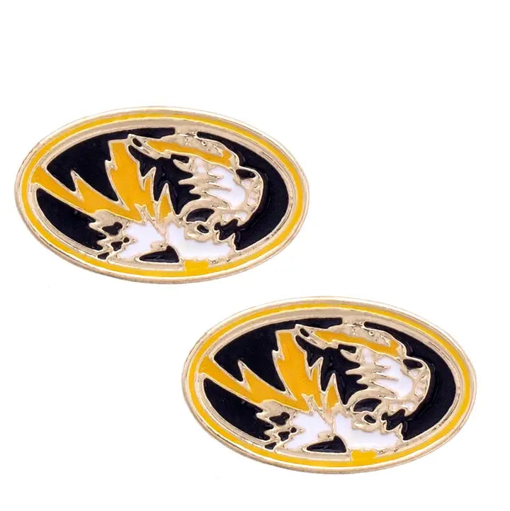 Missouri Tigers Stud Earrings