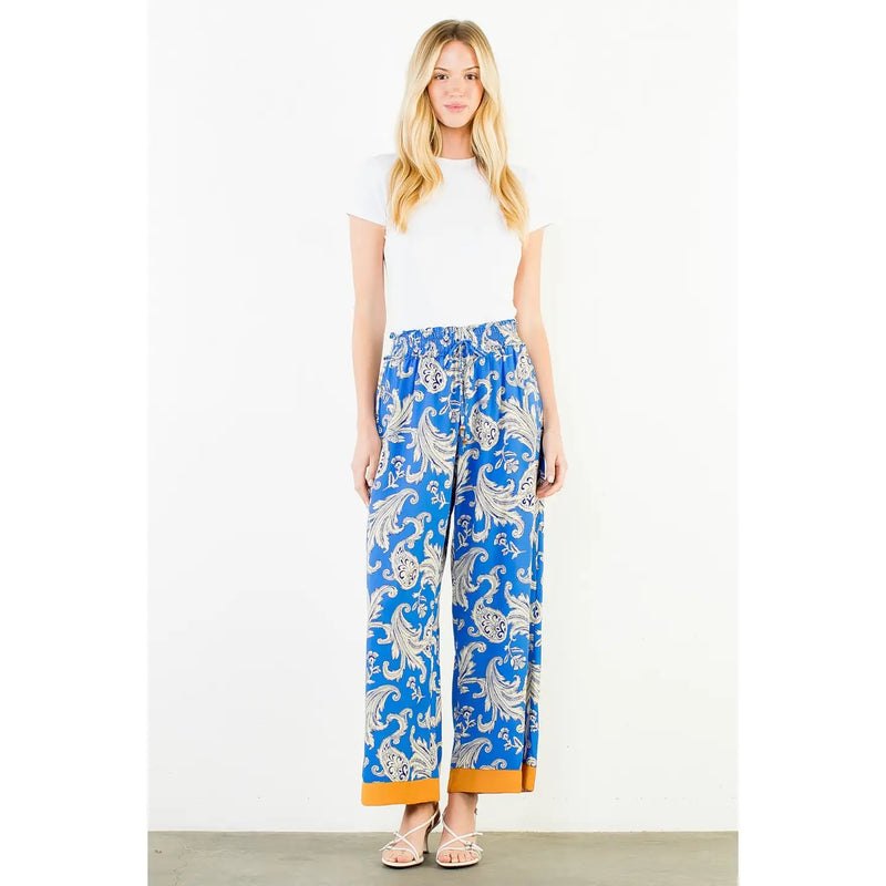 Blue Luxe Pants