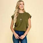 Short Sleeve Solid Top