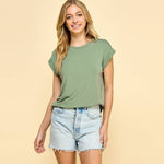 Short Sleeve Solid Top