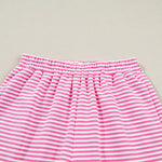 66Stripe Oversize Mock Neck Sweatshirt and Shorts Set (S-XL)