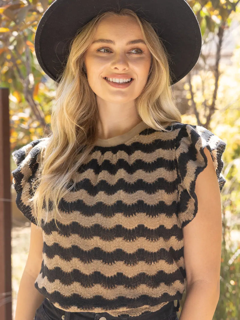 Golden Wave Sweater