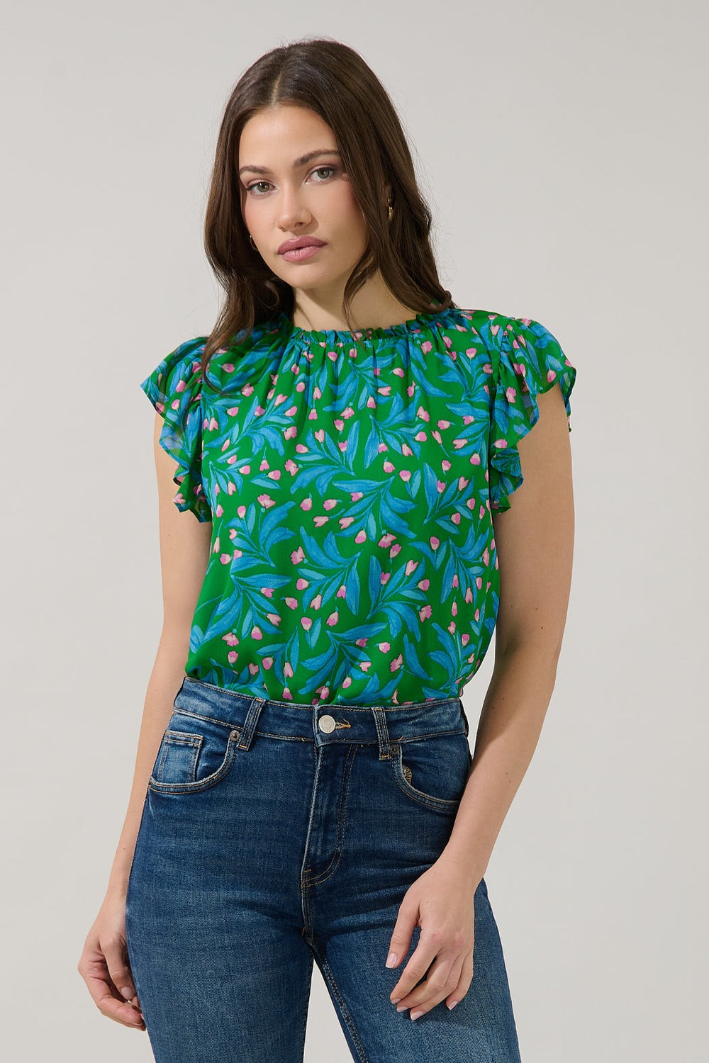 Green in Bloom Top