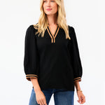 Black and Gold Beauty Top