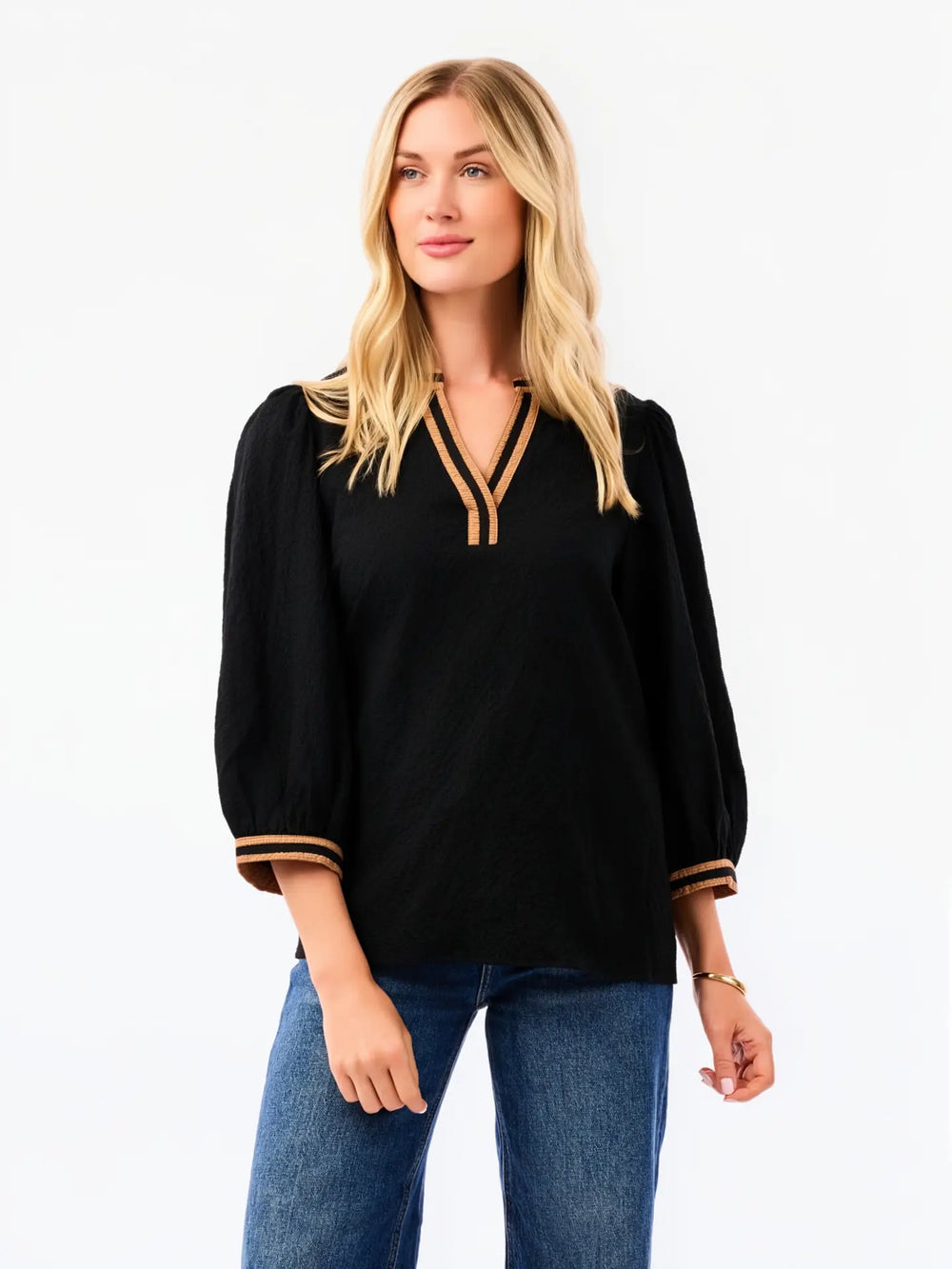 Black and Gold Beauty Top