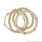 Golden Stacked Bracelet Set