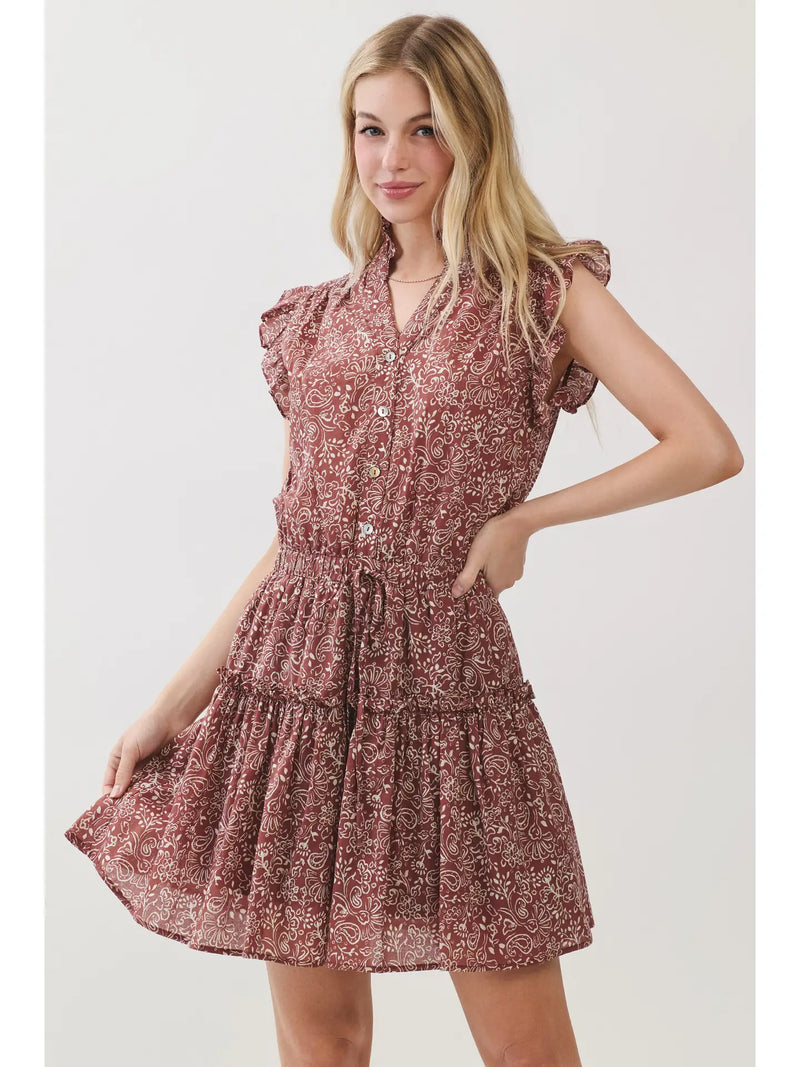 Paisley Button Down Dress