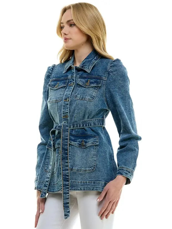 Belted Blues Jacket