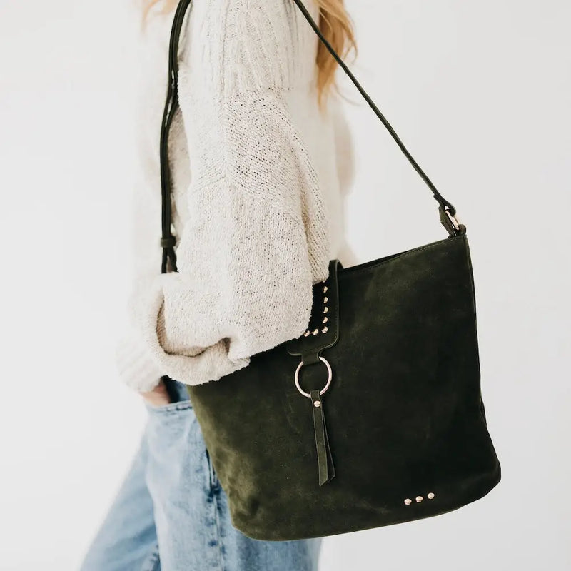 Rosemary Suede Bucket Bag