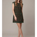 Plaid About Olive Mini Dress