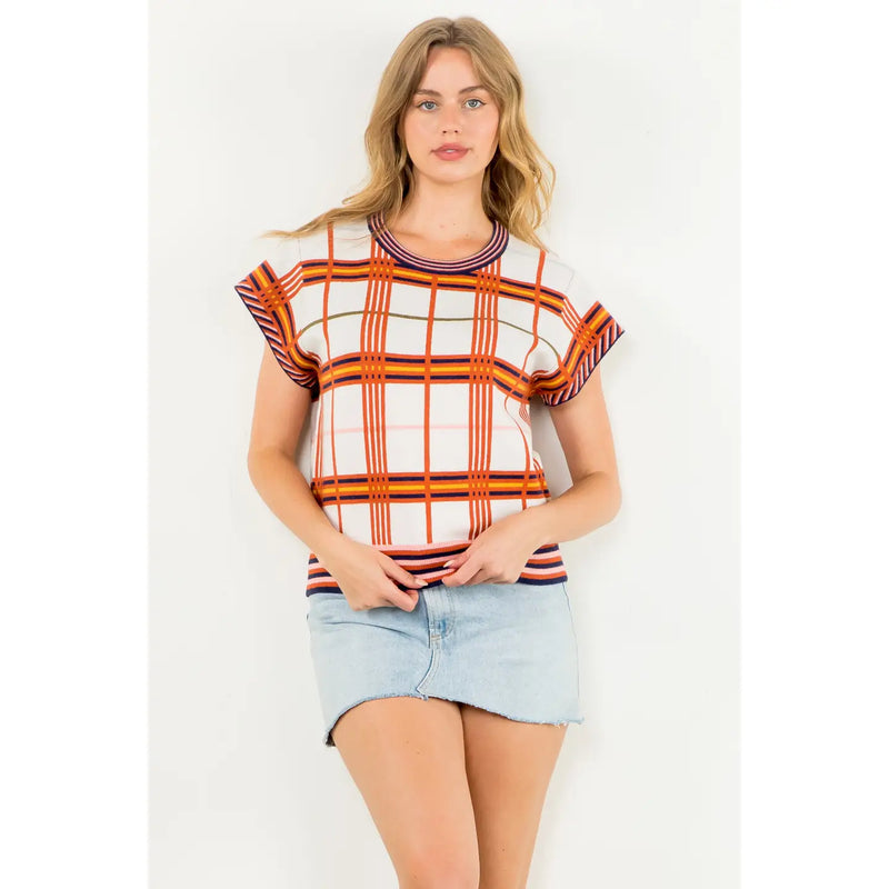 Plaid Days Top