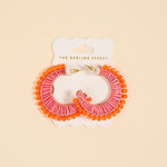Sunset Sorbet Hoop Earrings