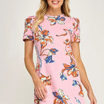 Rosy Garden Mini Dress