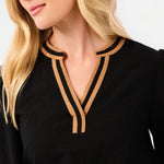 Black and Gold Beauty Top