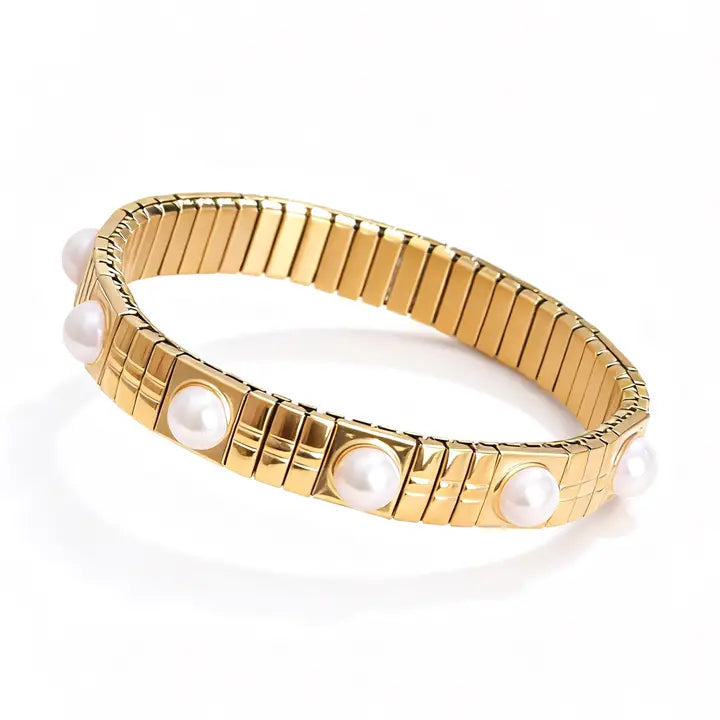 Pearl and Polished Bracelet