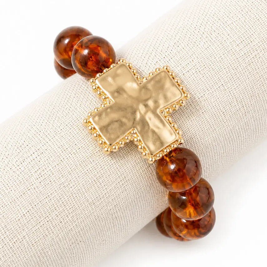 Hammered Faith Bracelet