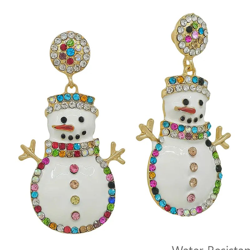 Snowman Earrings