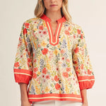 Golden Grove Floral Top