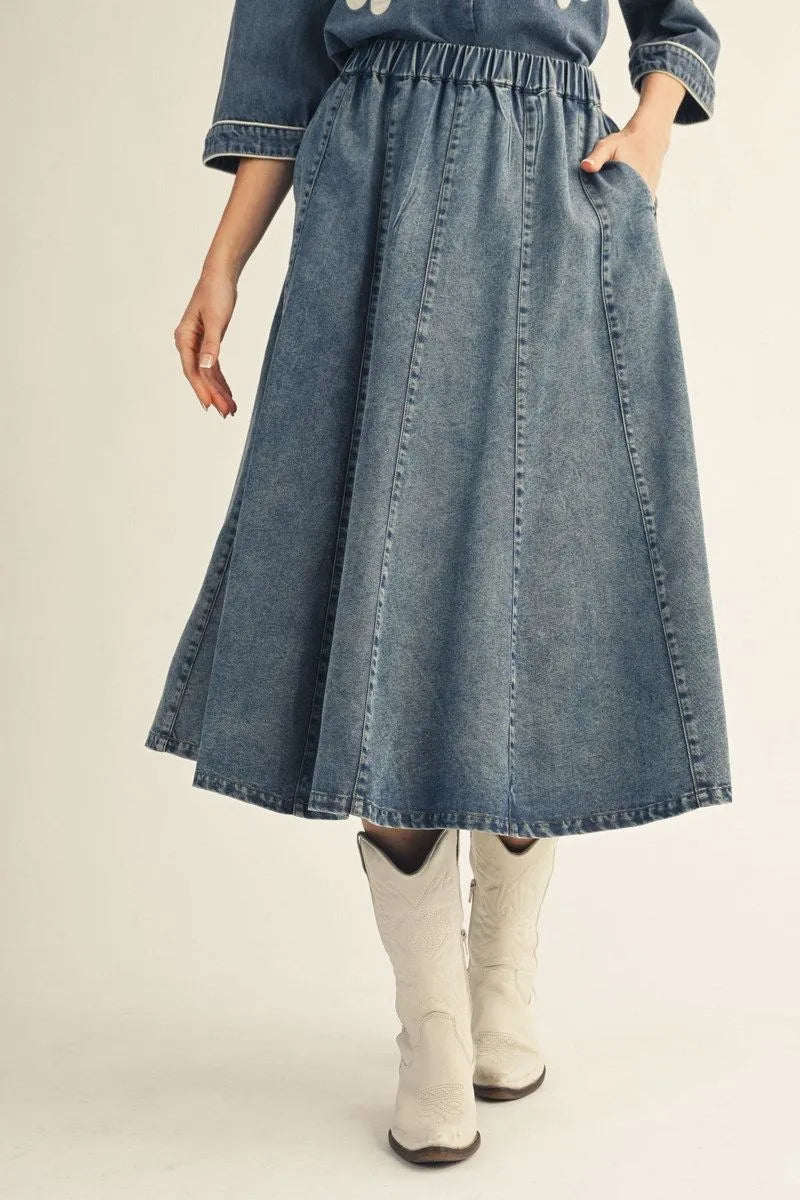 Harper Denim Skirt