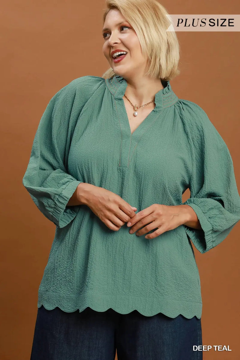 Teal Temptation Top