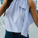 green striped shirt