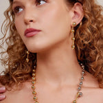 Gold Bead Drop Earrings