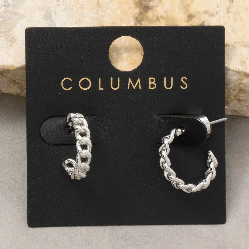 Dainty Draped Hoops