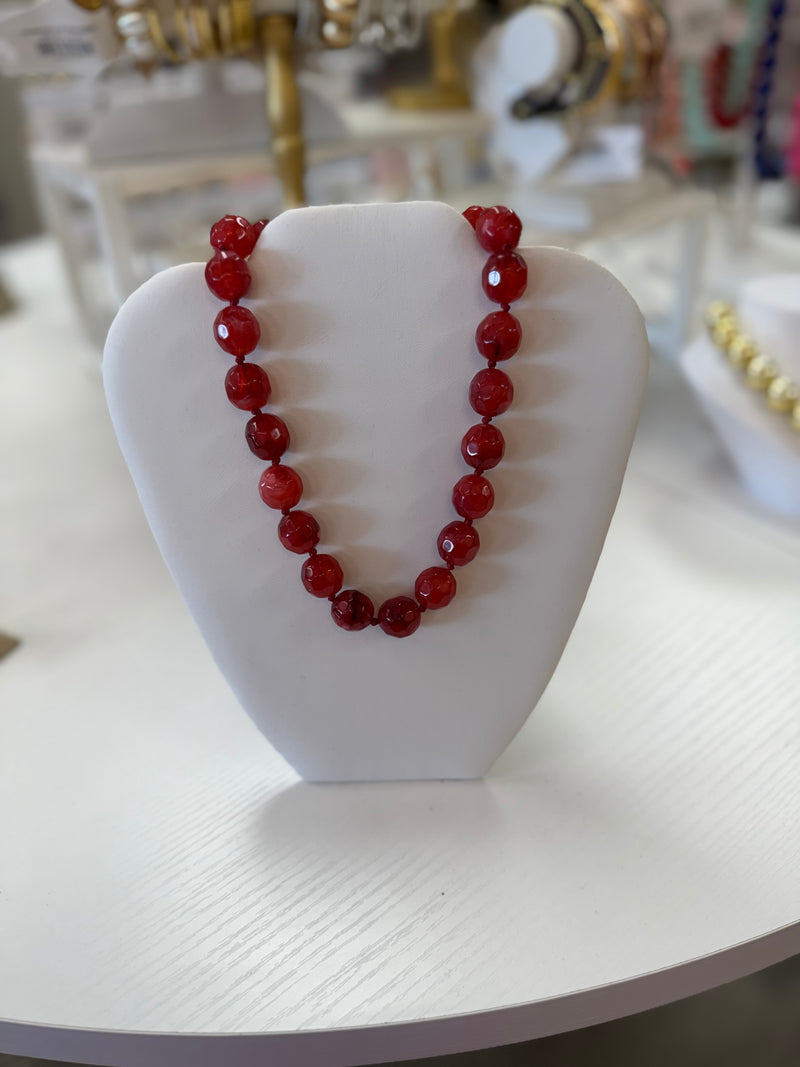Maddyn Raspberry Necklace