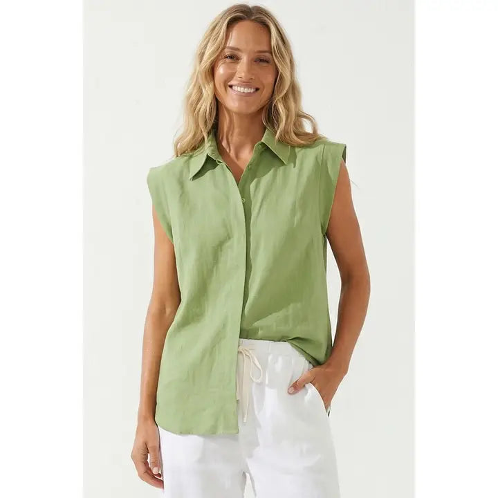 Polished Placket Blouse