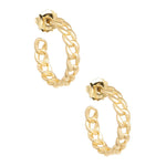 Gold Braided Hoops