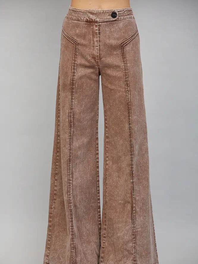 Washed & Wide Pants