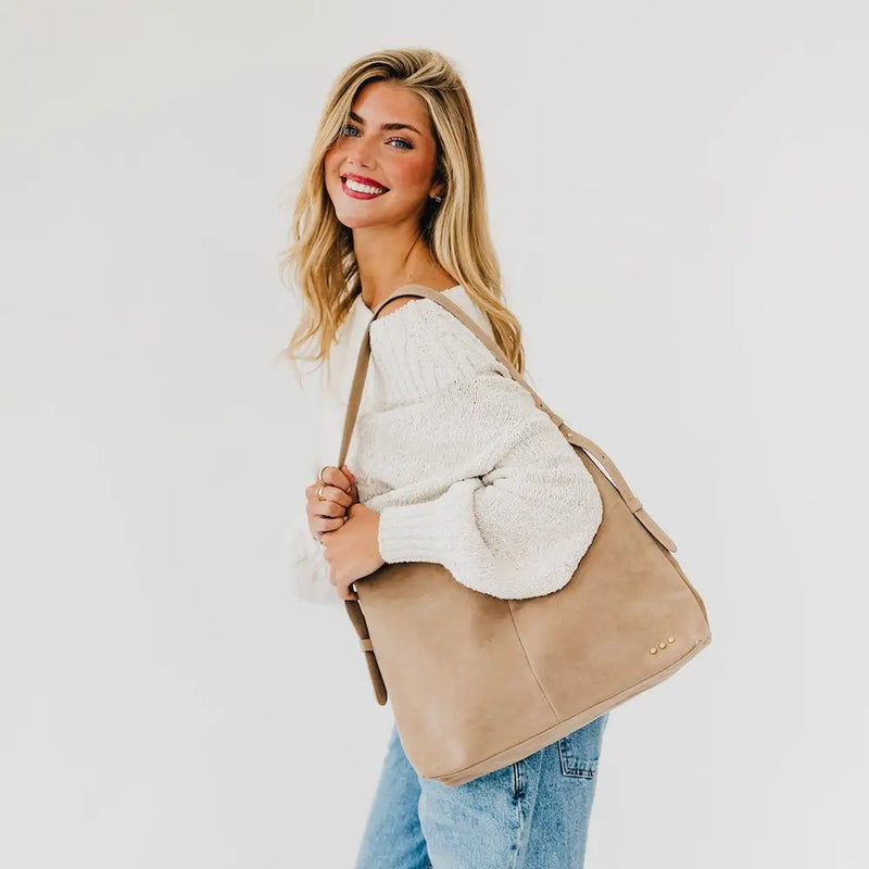 Evie Suede Hobo Bag