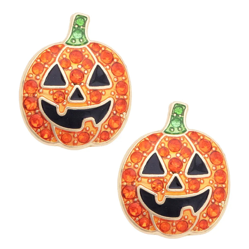 Pumpkin Sparkle Studs