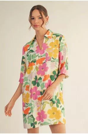 Bright Bloom Pocket Dress