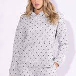 Gray Spot Hoodie Set