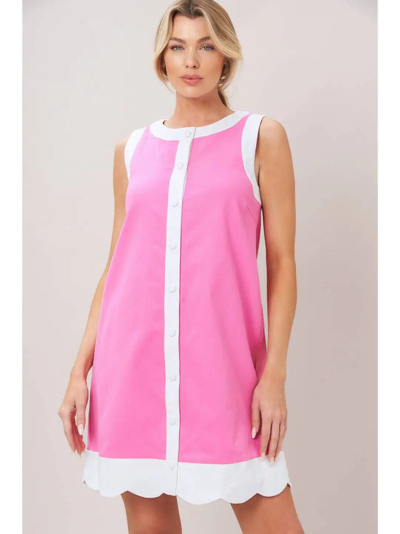 Scallop and Stroll Dress