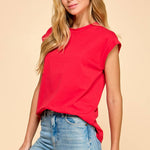 Short Sleeve Solid Top