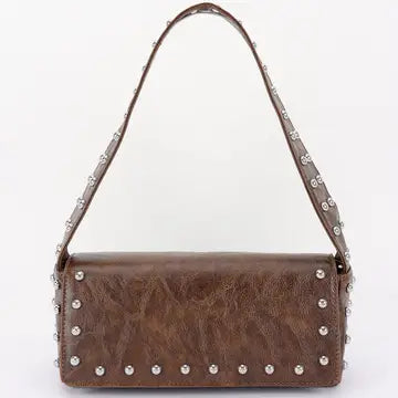 Studded Vegan Leather Bag