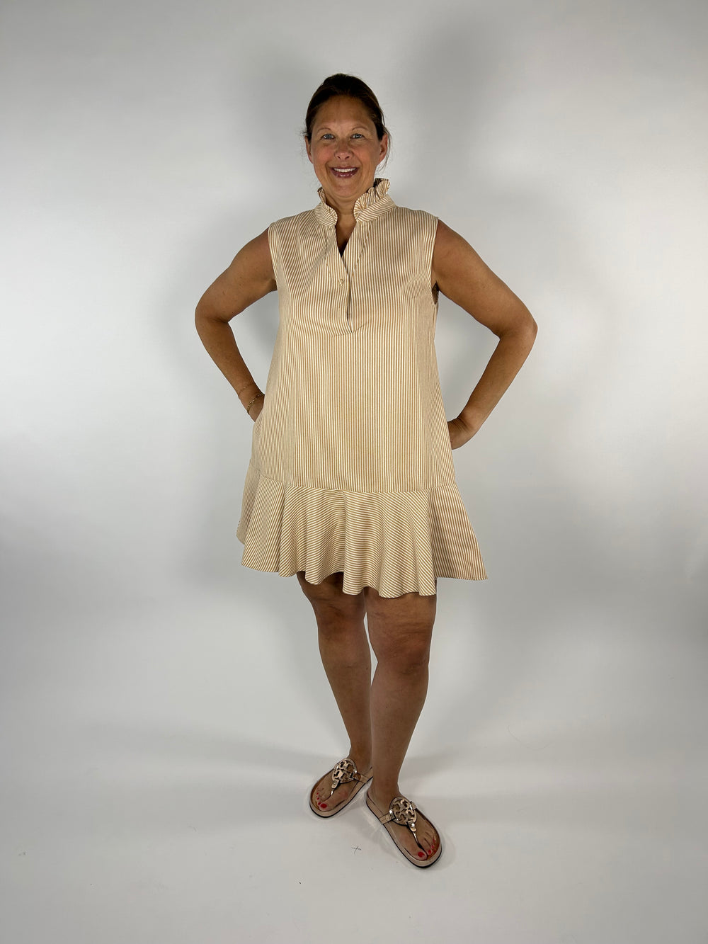 Taupe and Tide Dress