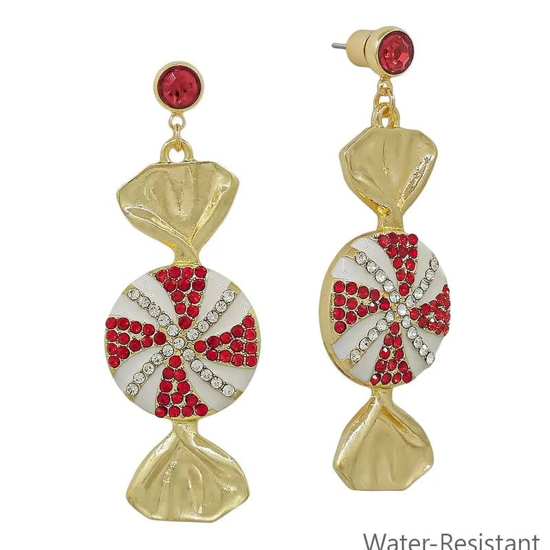 Christmas Peppermint Earrings
