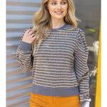 Gray Pleats Please Top