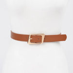 Faux Leather Buckle Belt