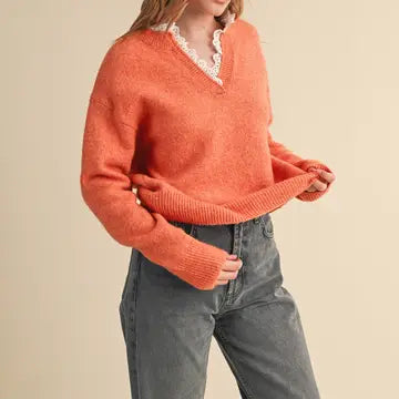 Burnt Lace Beauty Sweater