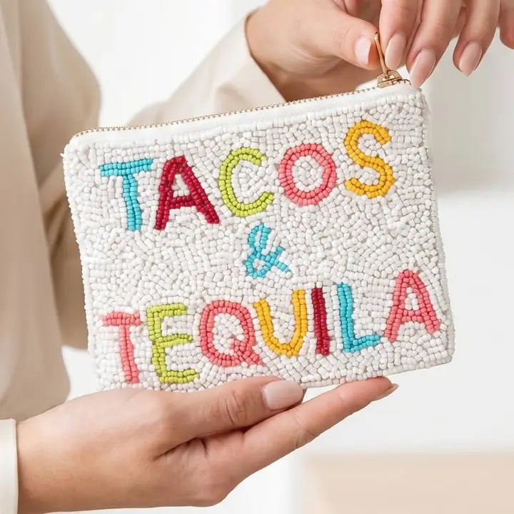 Beaded Coin Purse-Tacos