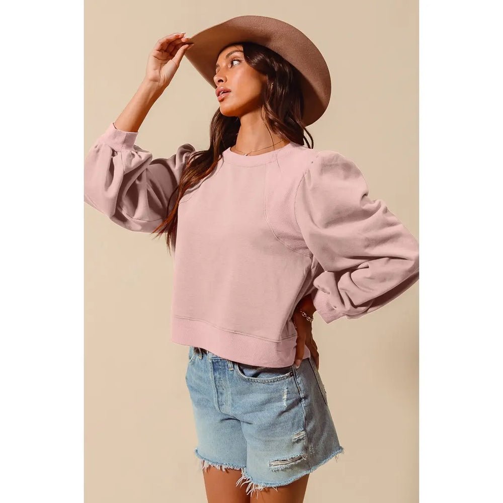 Puffed in Pink Sweatshirt
