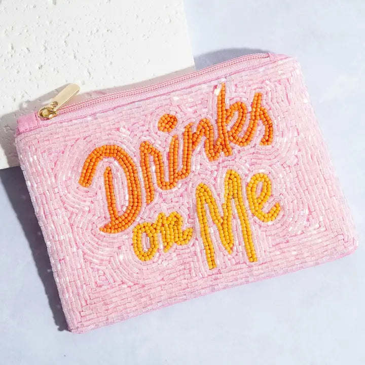Beaded Coin Purse- Drinks on Me
